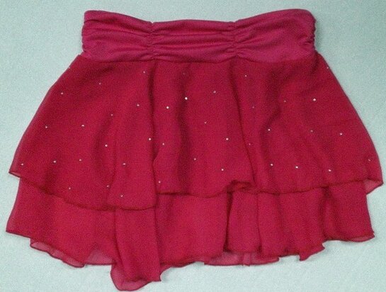 Παιδική φούστα κόκκινη με στρας